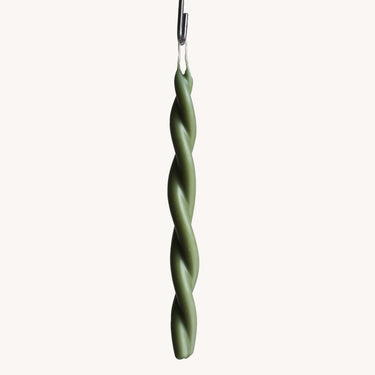 Twisted Candle - Green Tea (Moss) - Mararamiro