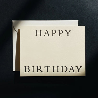 Happy Birthday No. 09 Letterpress Card - Mararamiro