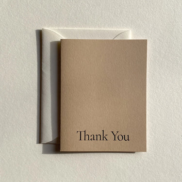 Thank You No. 22 Letterpress Card - Mararamiro