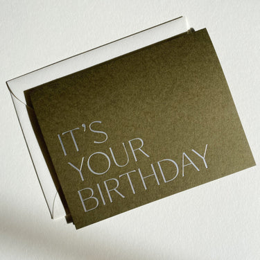 It's Your Birthday No. 21 Letterpress Card - Mararamiro