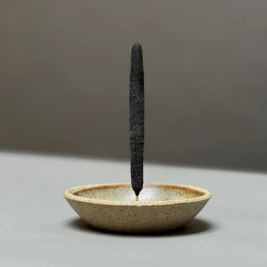 Stoneware Incense Holder - Piker White - Mararamiro