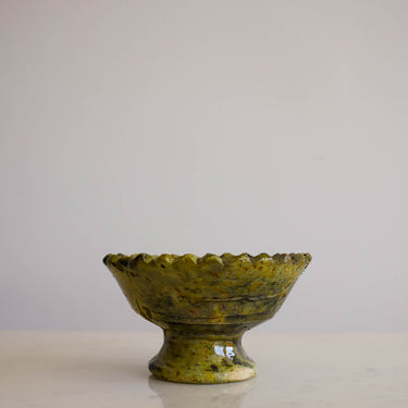 Tamegroute Pedestal Bowl - Small Citron No2 - Mararamiro