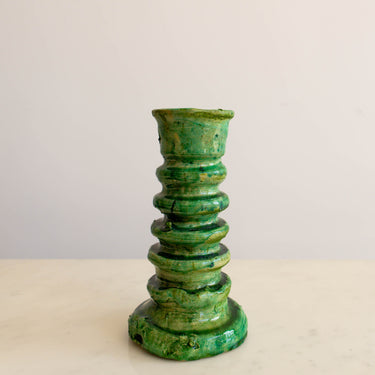 Tamegroute Ripple Vase - Emerald - Mararamiro