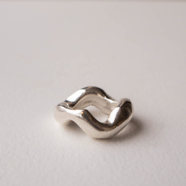 Silver Ring No.10 by Zeina Nahas - Mararamiro