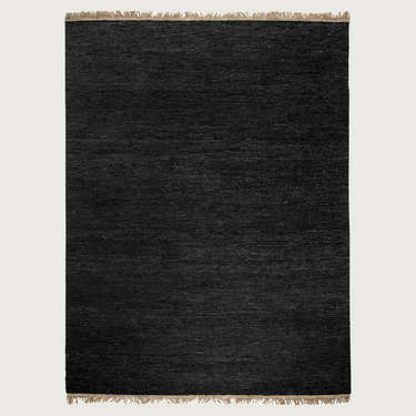 Sumace Hemp Rug - Black - Mararamiro