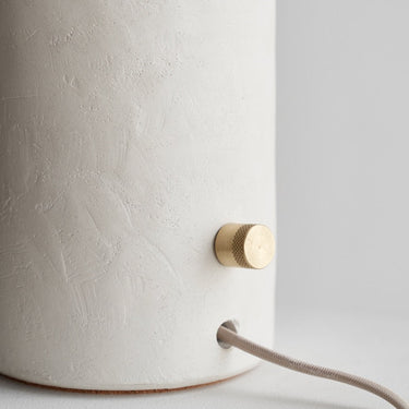 Tera Lamp Lime Plaster - White