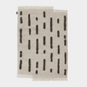 Laine, Hand Knotted Rug - White + Black - Mararamiro