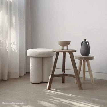 Big Foot Stool - Linen - Mararamiro