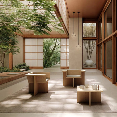 Brutus Lounge Chair - Natural Oak - Mararamiro