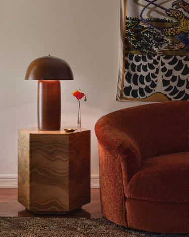 Tera Lamp Glazed - Umber