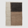 E-1027 White, Brown + Black - Hand Knotted Rug - Mararamiro
