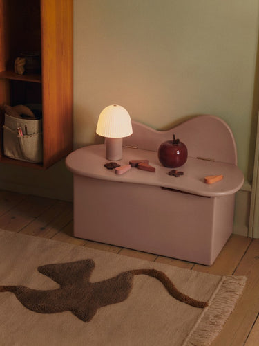 Slope Storage Bench - Rose