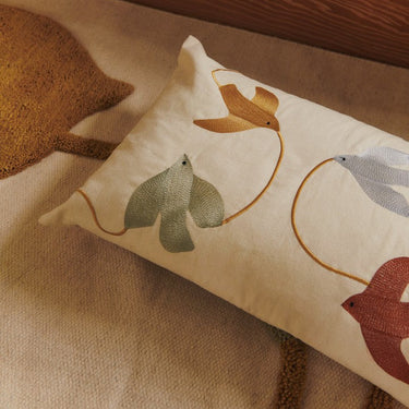 Swif Bird Embroidered Cushion