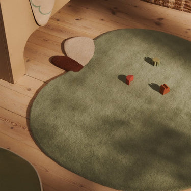 Apple Tufted Rug - Tea Green