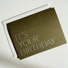 It's Your Birthday No. 21 Letterpress Card - Mararamiro