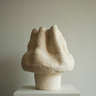 Medium Unglazed Sculptural Vessel 6 by Angela Cho