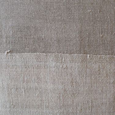 Two-Tone Antique Linen Pillow 18" x 18"