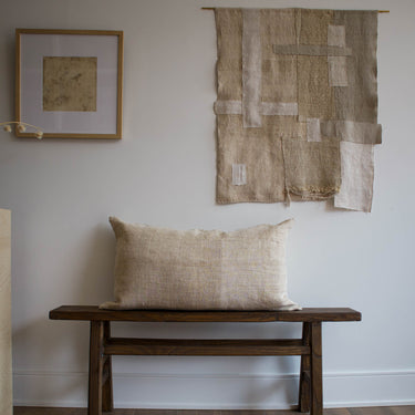 Antique Linen Pillow 20" x 34" - Mararamiro
