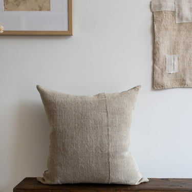 Antique Linen Pillow 22" x 22" - Mararamiro
