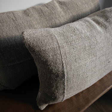 Antique Linen Pillow 28" x 15" - Mararamiro