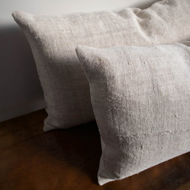 Antique Linen Pillow 23" x 13" - Mararamiro