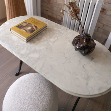 Vintage Marble & Iron Table
