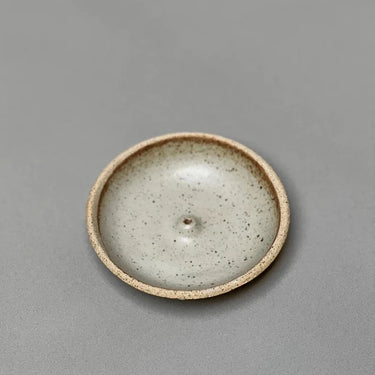 Stoneware Incense Holder - Piker White - Mararamiro