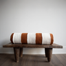 Mud Cloth Bolster Pillow - Ivory/Brick - Mararamiro