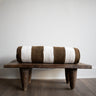 Mud Cloth Bolster Pillow - Ivory/Cocoa - Mararamiro