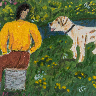 Woman with Dog by Maria Carosi