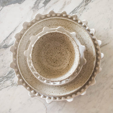 Dinner Plate with Volcanic Sand - Mararamiro