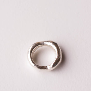 Silver Ring No.19 by Zeina Nahas - Mararamiro