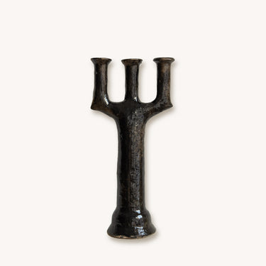 Black Moroccan Tamegroute Candle Holder