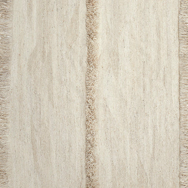 Nurja, Hand Woven Rug - White + White - Mararamiro