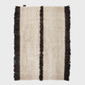 Nurja, Hand Knotted Rug - White + Black - Mararamiro