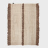 Nurja, Hand Knotted Rug - White + Brown - Mararamiro