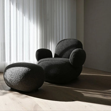 Toe Flat Armchair - Deep Taupe Bouclé - Mararamiro