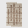Valli, Hand Knotted Wool Rug - White + Beige (6' x 8') - Mararamiro