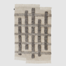 Valli, Hand Knotted Wool Rug - White + Grey (6' x 8') - Mararamiro