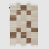 Palsta, Hand Woven Rug - White + Brown - Mararamiro