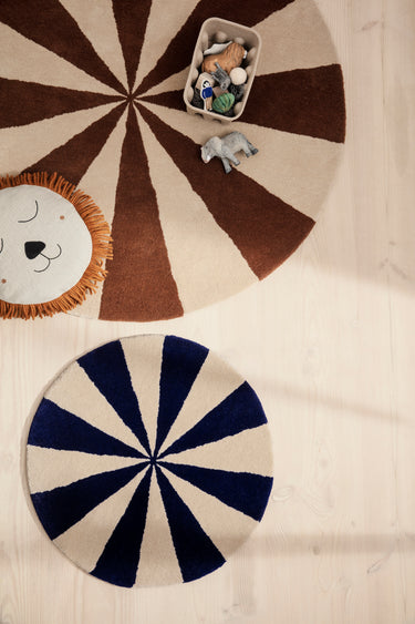 Arch Tufted Rug Small - Blue/Off-White