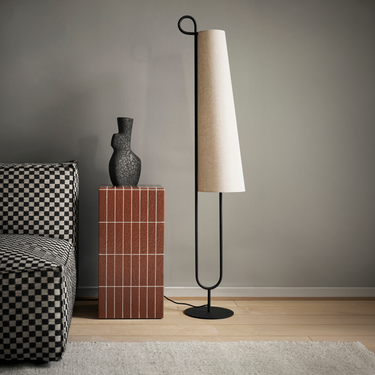 Ancora Floor Lamp - Black/Natural