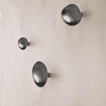 Chanterelle Knob/Hook - Black Brass