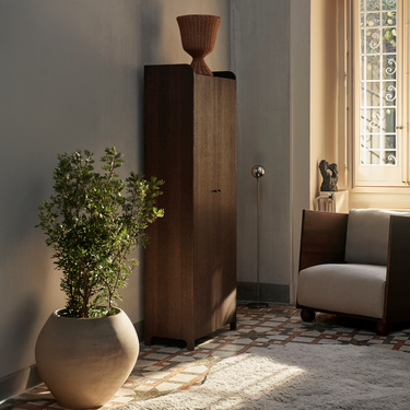 Sill Cupboard Tall/Deep - Dark Stained Oak