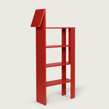 Giraffe Bookcase - Poppy Red