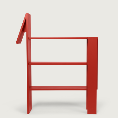 Horse Bookcase - Poppy Red