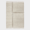E-1027 White + White - Hand Knotted Rug - Mararamiro