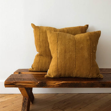 18" African Mud Cloth Pillow - Mararamiro