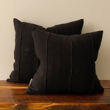 18" African Mud Cloth Pillow - Mararamiro