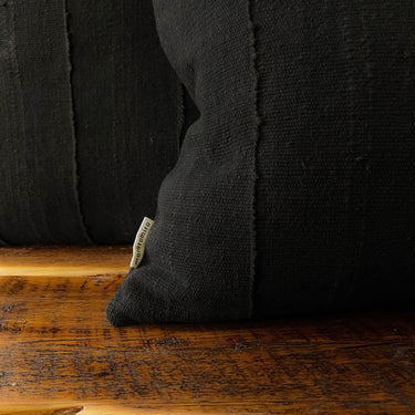 Mud Cloth Pillow - 22" Black - Mararamiro
